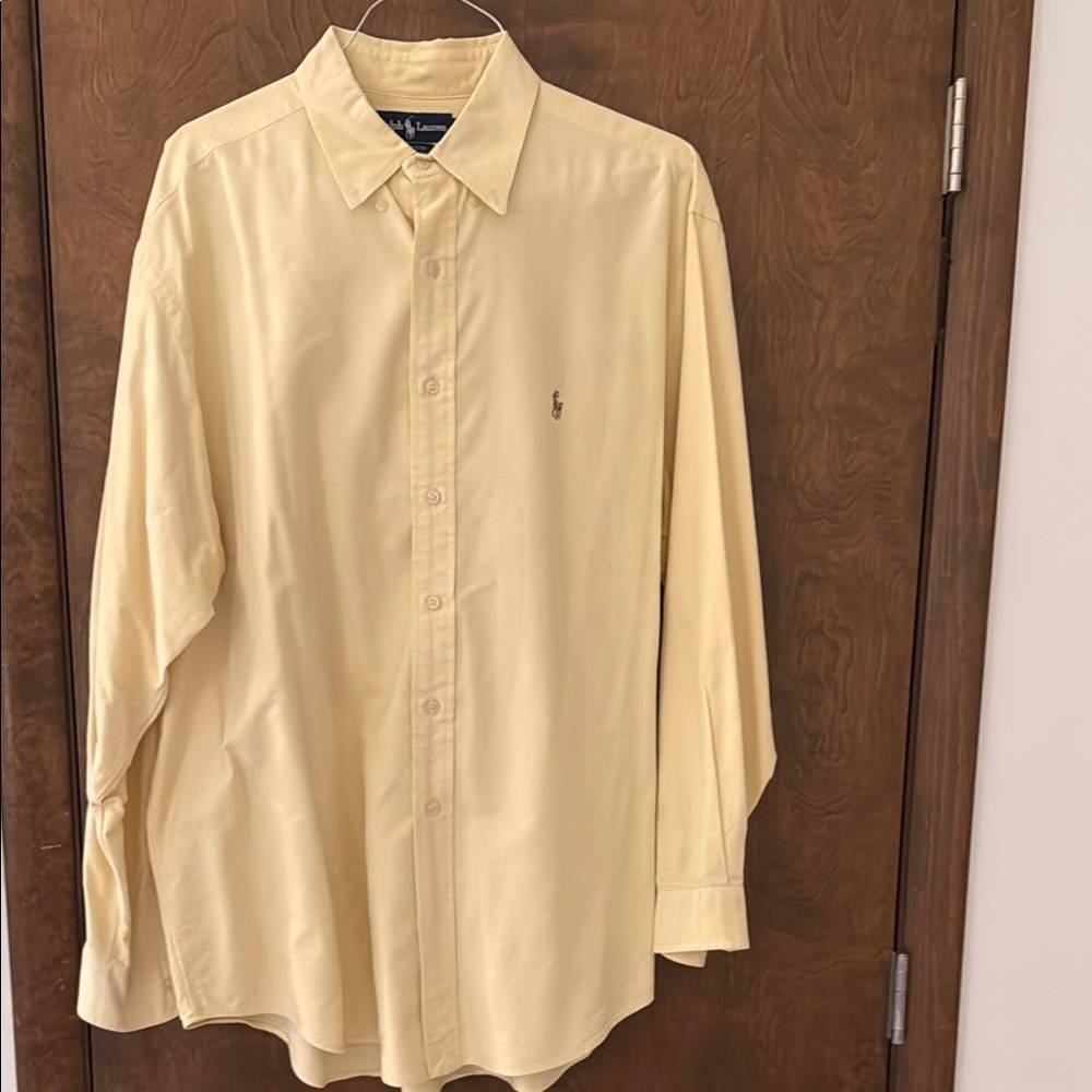 Polo by Ralph Lauren Light Yellow Casual Shirt